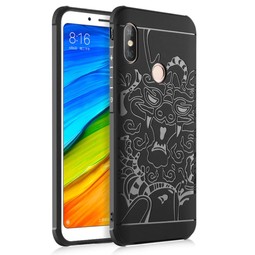 Противоударный чехол Дракон для Xiaomi Redmi Note 5 (черный)