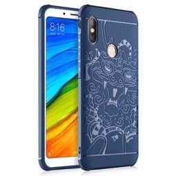 Противоударный чехол Дракон для Xiaomi Redmi Note 5 (темно-синий)
