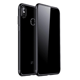 Чехол для Xiaomi Mi Max 3 с хромированными краями (черный)