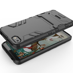 Противоударный чехол Armor Case для Xiaomi Redmi 6A с подставкой (черный)