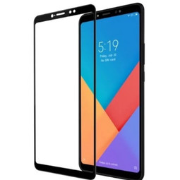 Защитное стекло 5D для Xiaomi Mi Max 3 (черное)