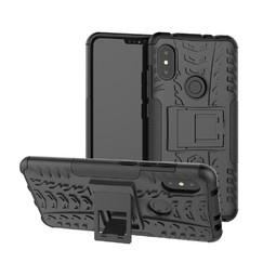Противоударный чехол Hybrid Armor для Xiaomi Redmi Note 6 Pro (черный)