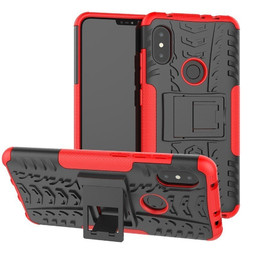 Противоударный чехол Hybrid Armor для Xiaomi Redmi Note 6 Pro (красный)