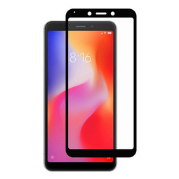 Защитное стекло 6D для Xiaomi Redmi 6 / 6A (черное)