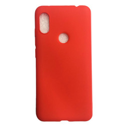 Силиконовый матовый чехол для Xiaomi Redmi Note 6 Pro (красный)