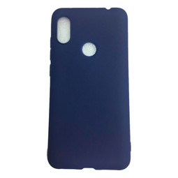 Силиконовый матовый чехол для Xiaomi Redmi Note 6 Pro (синий)