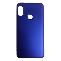 Пластиковый матовый чехол для Xiaomi Redmi Note 6 Pro (синий)