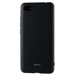 Силиконовый матовый чехол для Xiaomi Redmi 6A (черный)