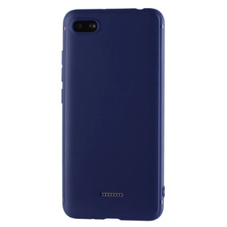 Силиконовый матовый чехол для Xiaomi Redmi 6A (синий)