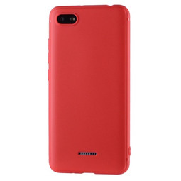 Силиконовый матовый чехол для Xiaomi Redmi 6A (красный)