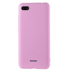 Силиконовый матовый чехол для Xiaomi Redmi 6A (розовый)