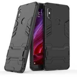 Противоударный чехол для Xiaomi Redmi Note 5 / Note 5 Pro с подставкой (черный)