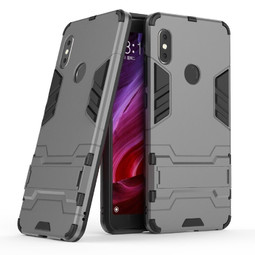 Противоударный чехол для Xiaomi Redmi Note 5 / Note 5 Pro с подставкой (серый)