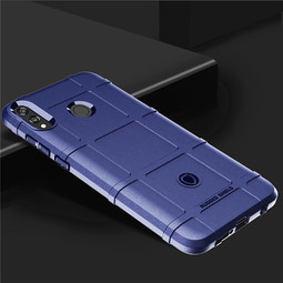 Противоударный чехол-накладка Rugged Shield для Huawei Honor 8X (темно-синий)
