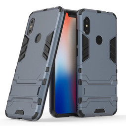 Противоударный чехол Armor для Xiaomi Redmi Note 6 Pro (темно-синий)