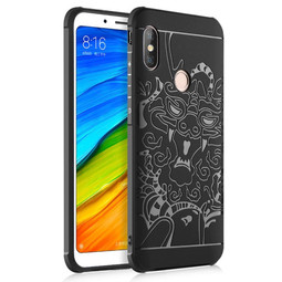 Противоударный чехол Дракон для Xiaomi Redmi Note 6 Pro (черный)