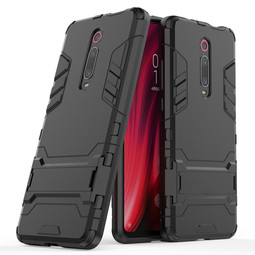 Противоударный чехол с подставкой для Xiaomi Mi 9T / Mi 9T Pro / K20 / K20 Pro (черный)