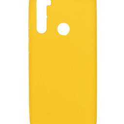 Cиликоновый матовый чехол для Xiaomi Redmi Note 8T (желтый)