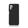 Силиконовый матовый чехол с защитой камер для Xiaomi POCO M3 Pro (черный)