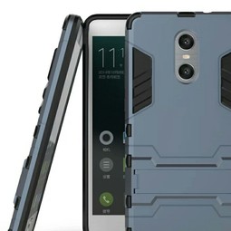 Противоударный чехол для Xiaomi Redmi Pro с подставкой (черно-синий)