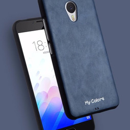 Чехол для Meizu M3s mini премиум (темно-синий)