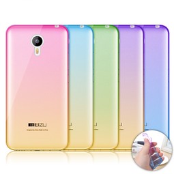 Силиконовый чехол для Meizu M2 Note (фиолетово-голубой)