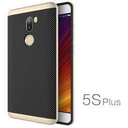 Чехол для Xiaomi Mi5s Plus (карбон) Золотой