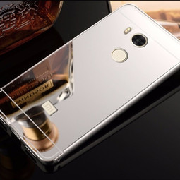 Зеркальный чехол для Xiaomi Redmi 4S/4 Pro (серебристый)