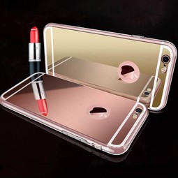 Чехол для iPhone 6/6S (зеркальный) Золотой