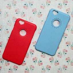 Чехол для iPhone 6/6s (пластик) Голубой