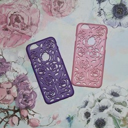 Чехол для iPhone 6/6S (розы) Розовый