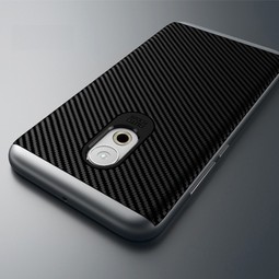 Чехол для Meizu Pro 6 карбон (черно-синий)