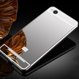 Чехол для Xiaomi Redmi 4A (зеркальный) Серебристый