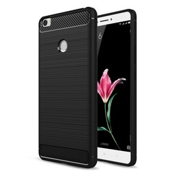 Чехол для Xiaomi Mi Max (карбоновые вставки) Черный