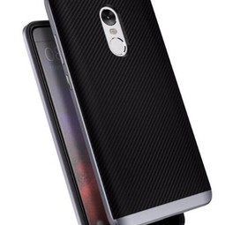 Чехол для Xiaomi Redmi Note 4X карбон (черно-синий)