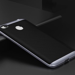 Чехол для Xiaomi Redmi 4X (карбон, черный)