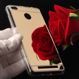 Чехол для Xiaomi Redmi 3 pro / 3s (зеркальный) золотой
