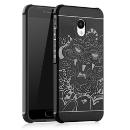 Противоударный чехол для Meizu M5 Note Дракон (черный)