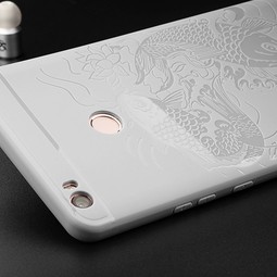 Чехол для Xiaomi Mi Max (рыба, серый)