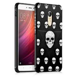 Чехол для Xiaomi Redmi Note 4 / Note 4 pro (черепа, противоударный)