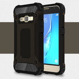 Чехол для Samsung Galaxy J1 2016 (противоударный, черный)