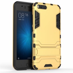 Чехол для Xiaomi Mi6 (противоударный с подставкой, золотой)