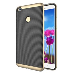 Чехол для Xiaomi Mi Max 2 (карбон) золотой