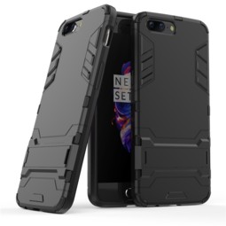 Чехол для OnePlus 5 противоударный с подставкой (черный)