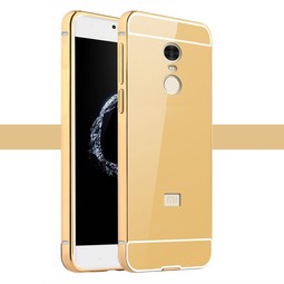 Чехол для Xiaomi Redmi Note 4X зеркальный (золотой)