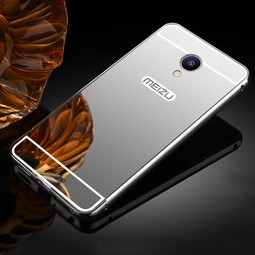 Чехол для Meizu M5 Note зеркальный (серебристый)