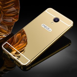 Чехол для Meizu M5 Note зеркальный (золотой)
