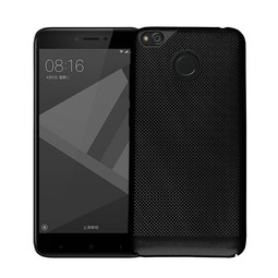 Пластиковый чехол для Xiaomi Redmi 4X soft touch (черный)