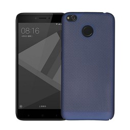 Пластиковый чехол для Xiaomi Redmi 4X soft touch (темно-синий)