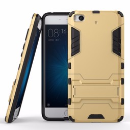 Чехол для Xiaomi Mi5s противоударный с подставкой (золотой)